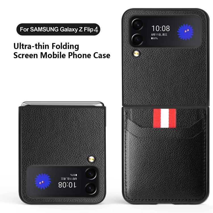 For Samsung Galaxy Z Flip3 5G Litchi Texture Protective Phone Case with Card Slot