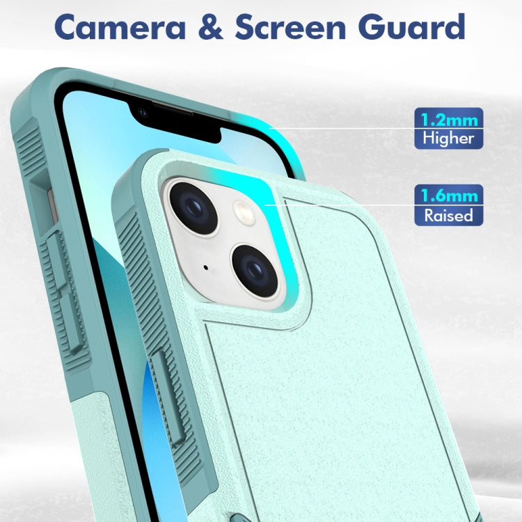 For iPhone 14 Soft TPU Hard PC Phone Case