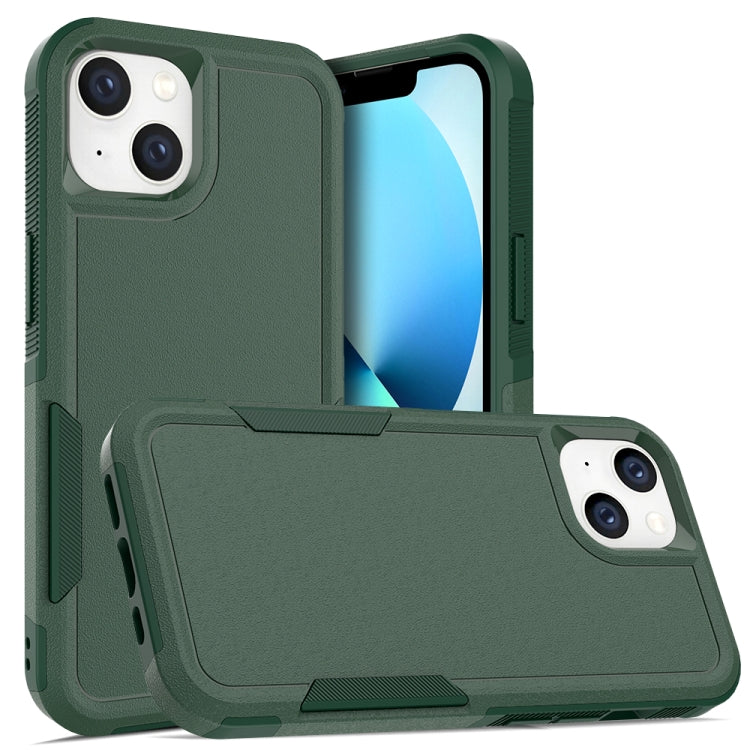 For iPhone 14 Soft TPU Hard PC Phone Case