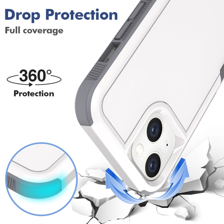 For iPhone 14 Soft TPU Hard PC Phone Case