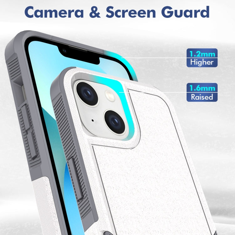 For iPhone 14 Soft TPU Hard PC Phone Case
