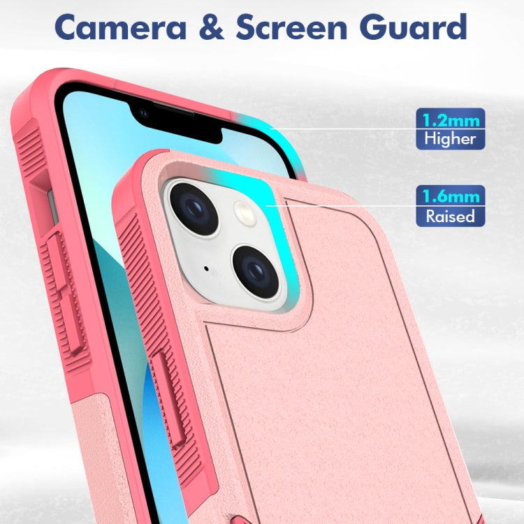 For iPhone 14 Soft TPU Hard PC Phone Case