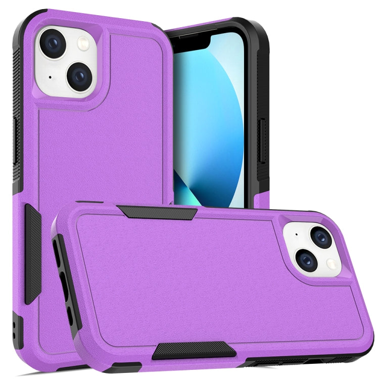 For iPhone 14 Soft TPU Hard PC Phone Case