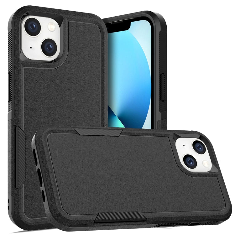 For iPhone 14 Soft TPU Hard PC Phone Case