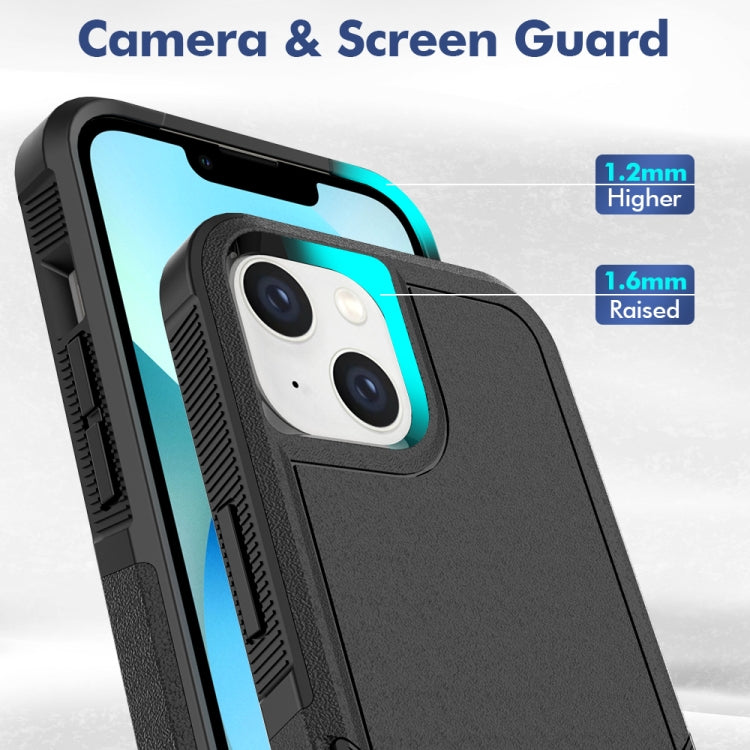 For iPhone 14 Soft TPU Hard PC Phone Case