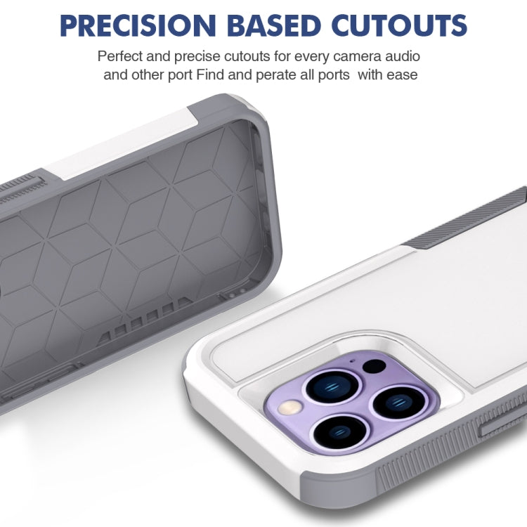 For iPhone 14 Pro Soft TPU Hard PC Phone Case