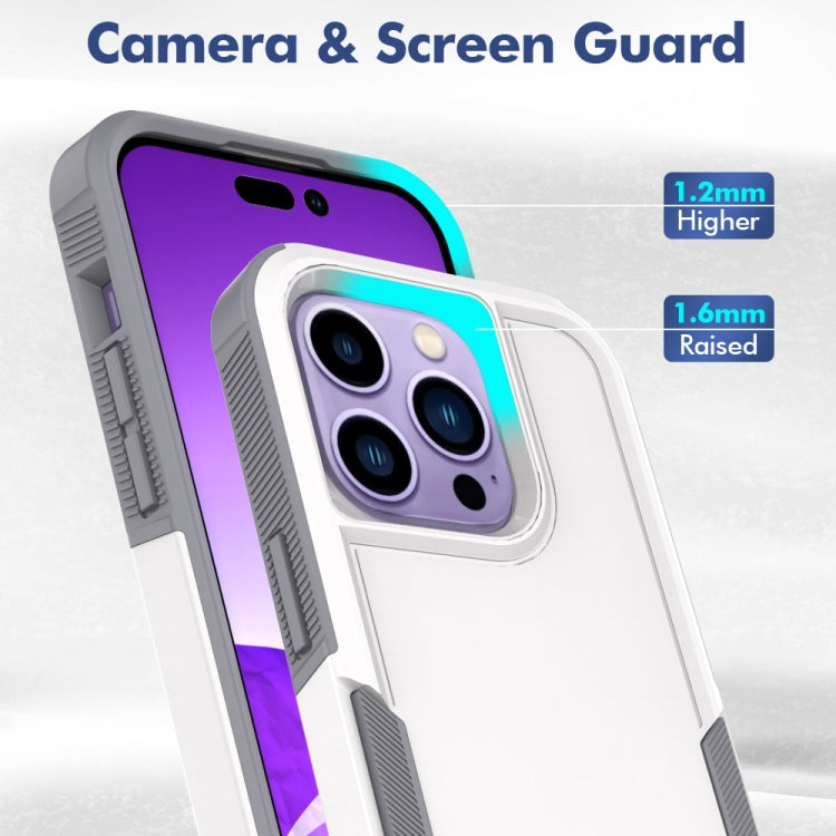 For iPhone 14 Pro Soft TPU Hard PC Phone Case