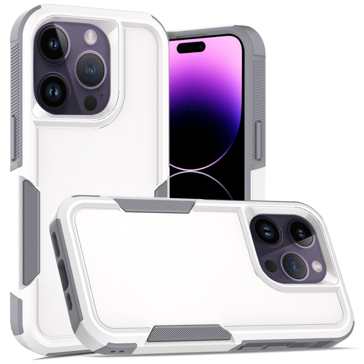 For iPhone 14 Pro Max Soft TPU Hard PC Phone Case