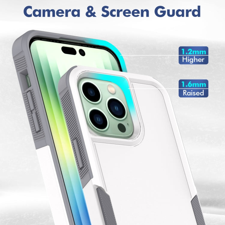 For iPhone 14 Pro Max Soft TPU Hard PC Phone Case
