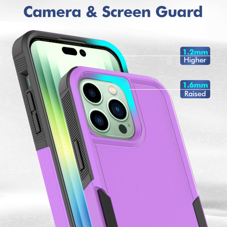 For iPhone 14 Pro Max Soft TPU Hard PC Phone Case