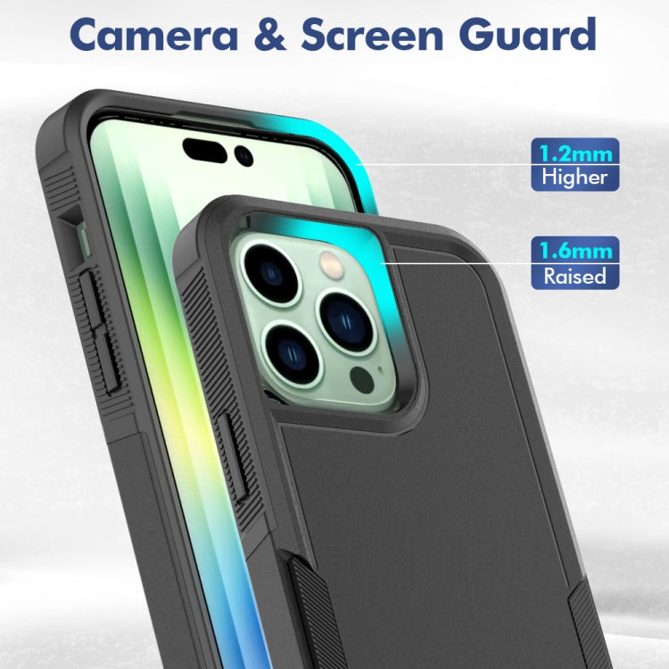For iPhone 14 Pro Max Soft TPU Hard PC Phone Case