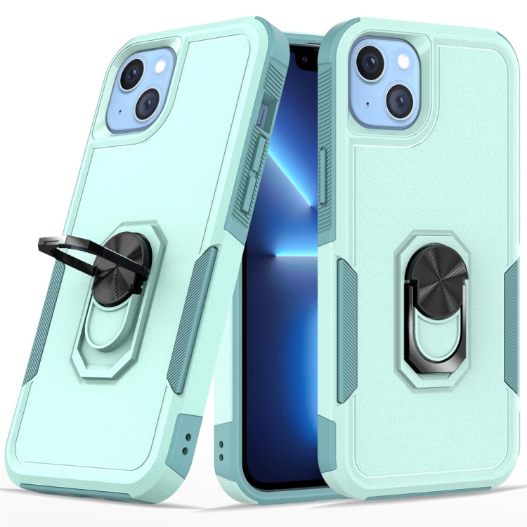 For iPhone 14 PC + TPU Phone Case with Ring Holder