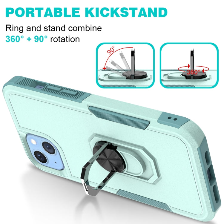 For iPhone 14 PC + TPU Phone Case with Ring Holder