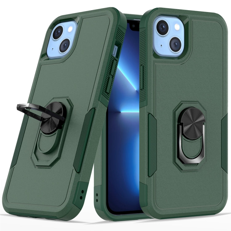 For iPhone 14 PC + TPU Phone Case with Ring Holder