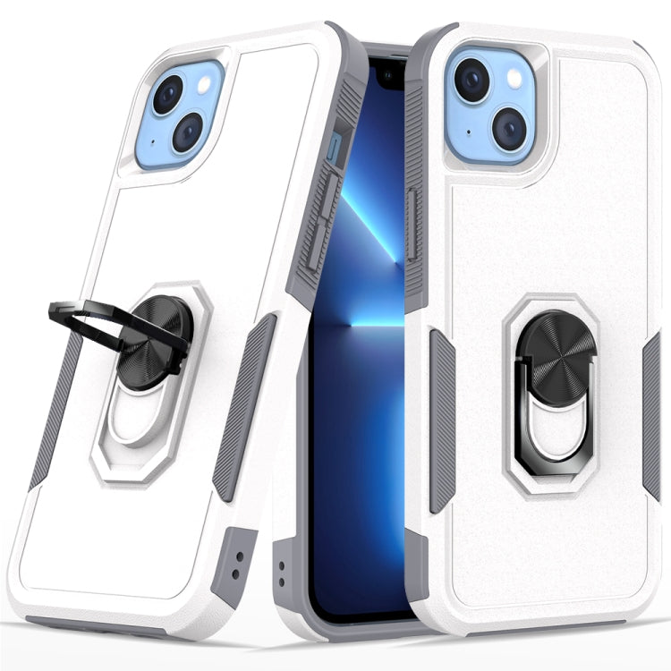 For iPhone 14 PC + TPU Phone Case with Ring Holder
