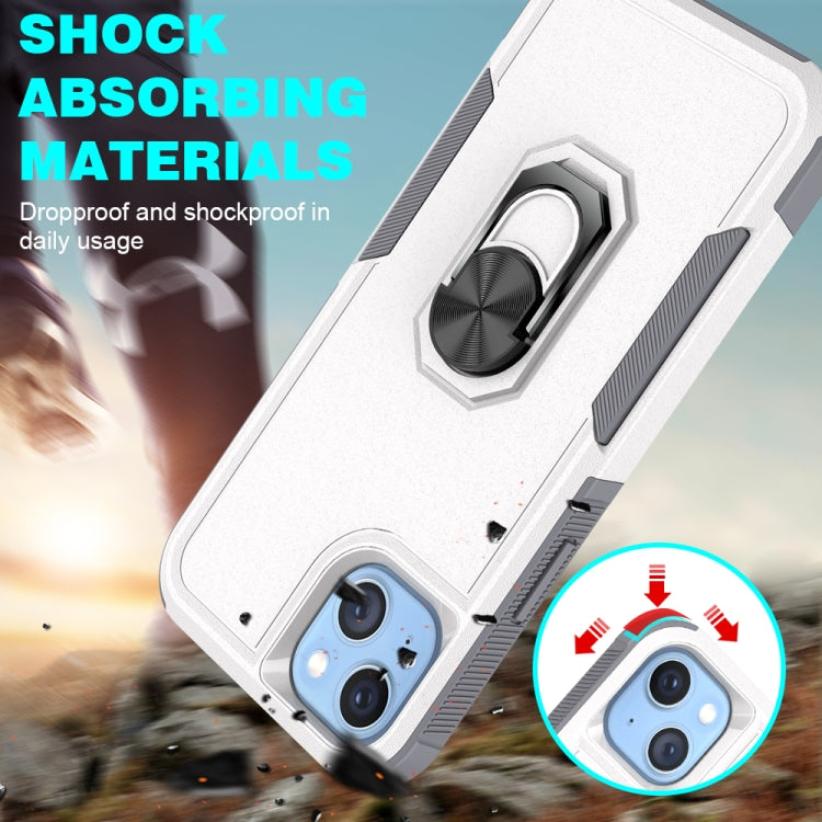 For iPhone 14 PC + TPU Phone Case with Ring Holder
