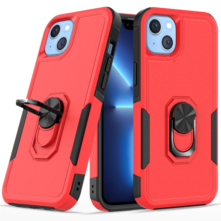 For iPhone 14 PC + TPU Phone Case with Ring Holder