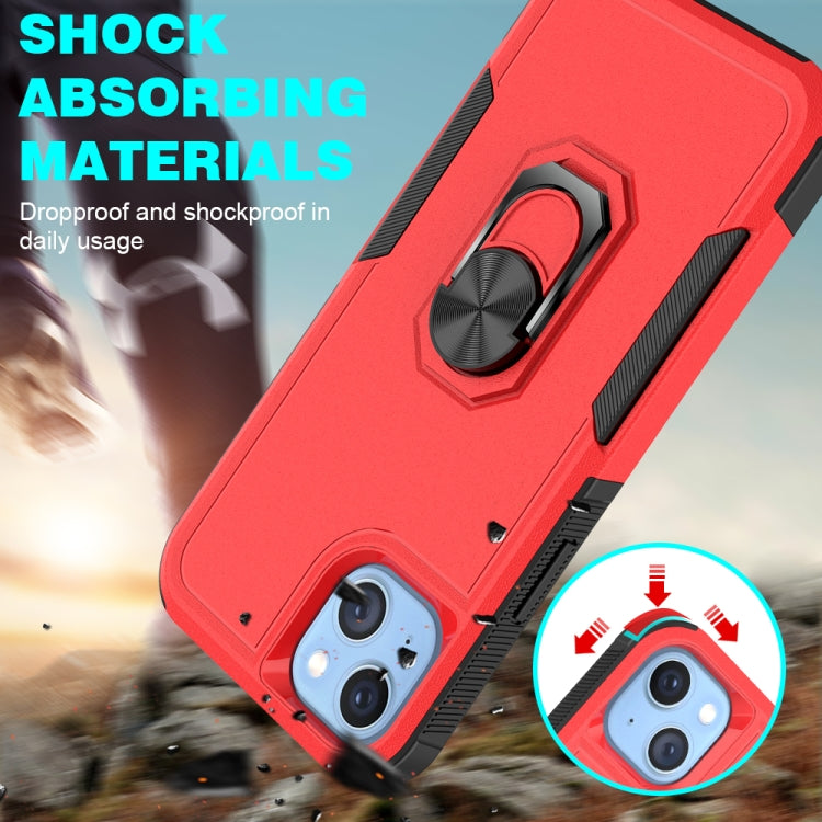 For iPhone 14 PC + TPU Phone Case with Ring Holder