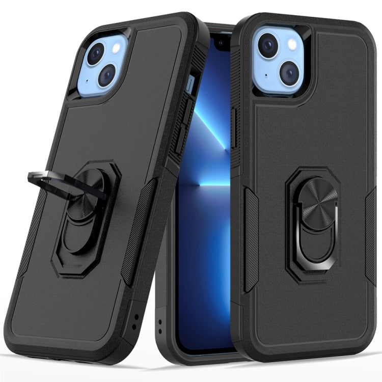 For iPhone 14 PC + TPU Phone Case with Ring Holder