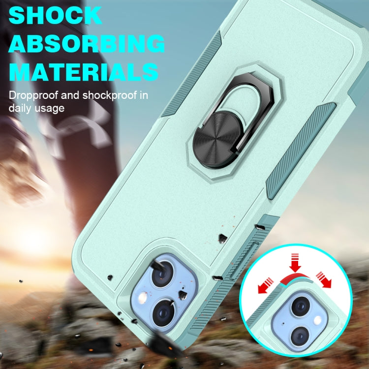 For iPhone 14 Plus PC + TPU Phone Case with Ring Holder