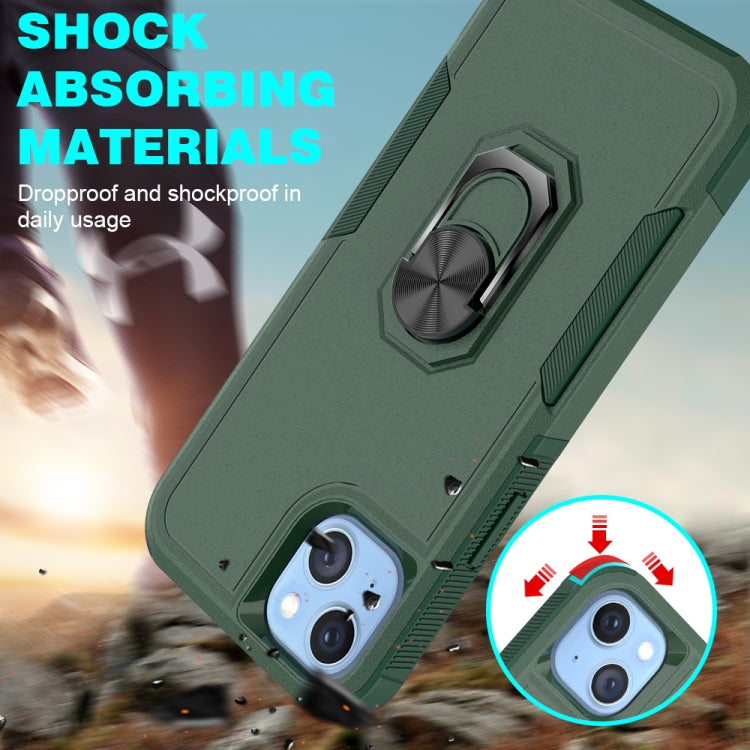 For iPhone 14 Plus PC + TPU Phone Case with Ring Holder