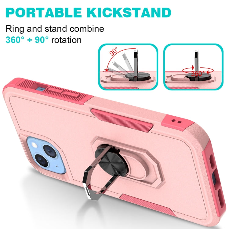 For iPhone 14 Plus PC + TPU Phone Case with Ring Holder