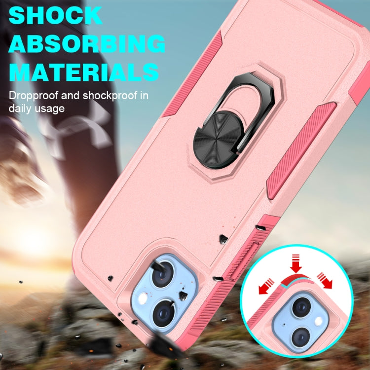 For iPhone 14 Plus PC + TPU Phone Case with Ring Holder
