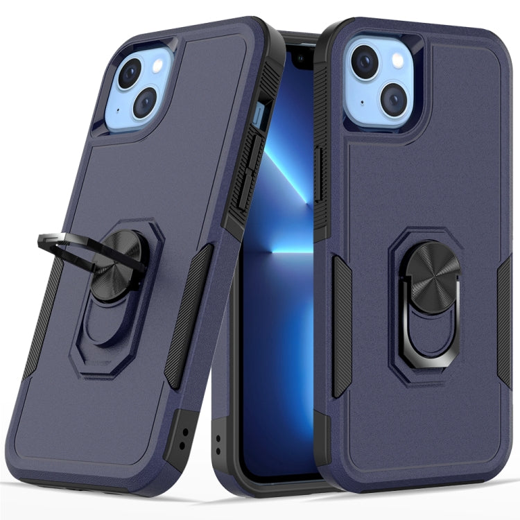 For iPhone 14 Plus PC + TPU Phone Case with Ring Holder