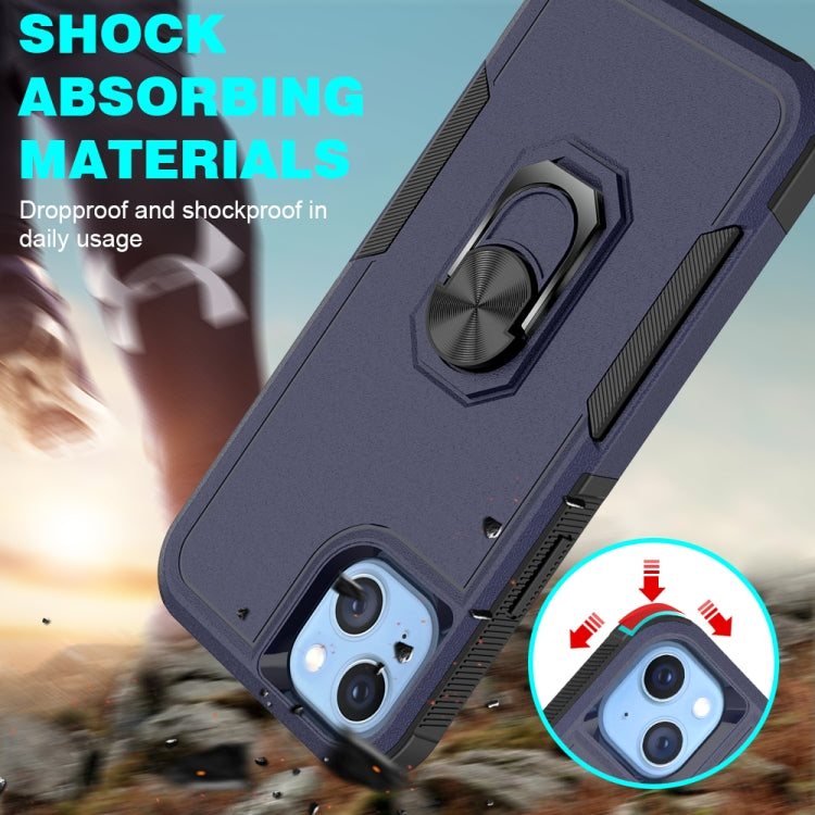 For iPhone 14 Plus PC + TPU Phone Case with Ring Holder