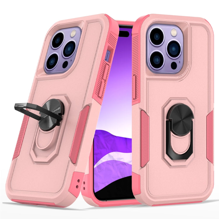 For iPhone 14 Pro PC + TPU Phone Case with Ring Holder