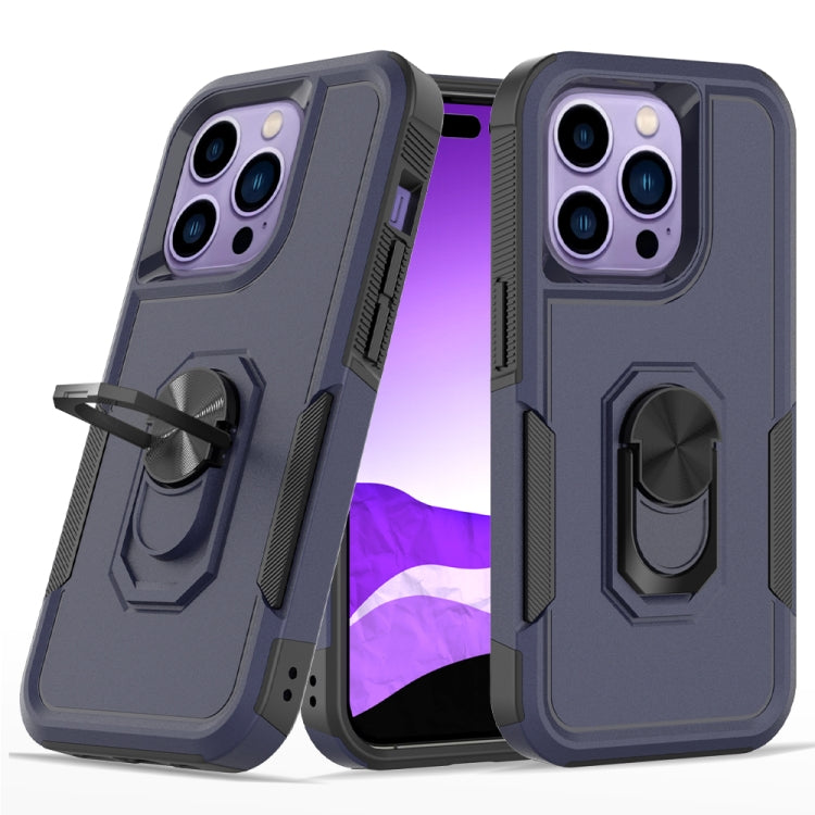For iPhone 14 Pro PC + TPU Phone Case with Ring Holder