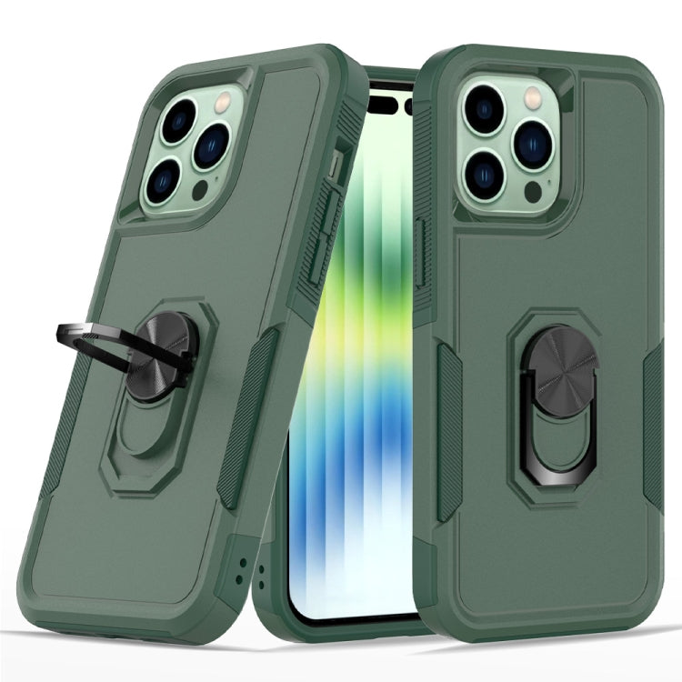 For iPhone 14 Pro Max PC + TPU Phone Case with Ring Holder
