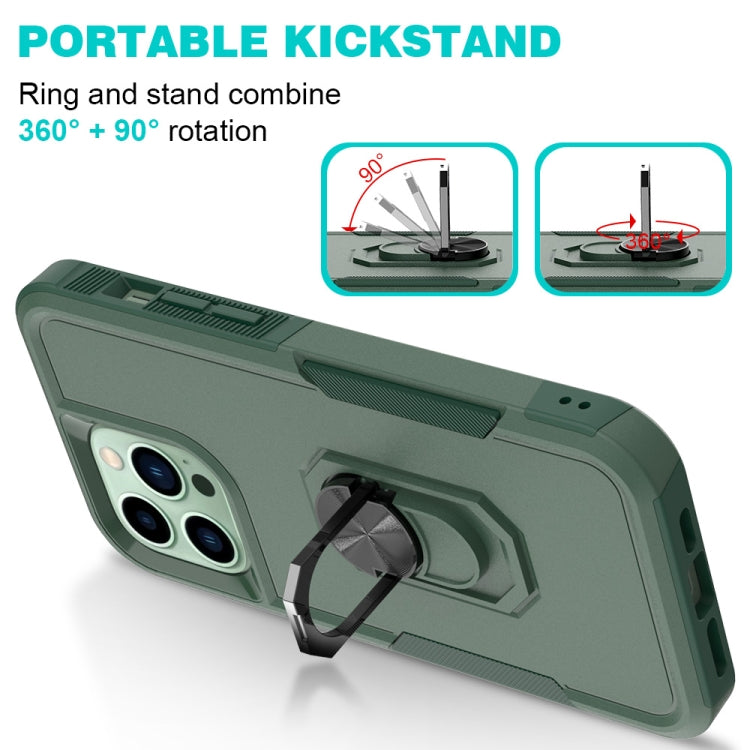 For iPhone 14 Pro Max PC + TPU Phone Case with Ring Holder