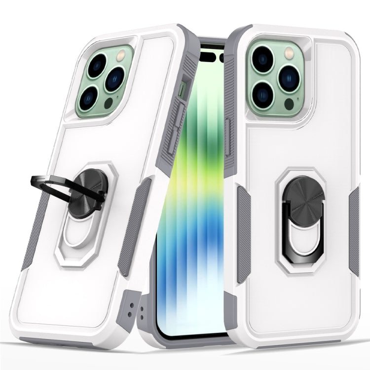 For iPhone 14 Pro Max PC + TPU Phone Case with Ring Holder