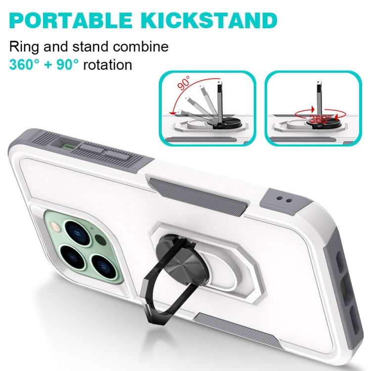 For iPhone 14 Pro Max PC + TPU Phone Case with Ring Holder
