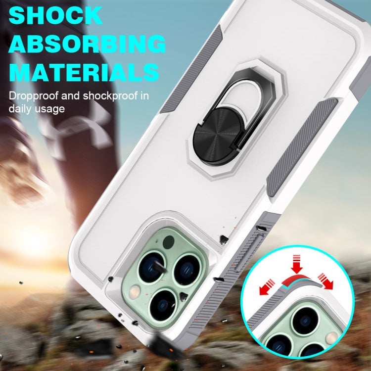 For iPhone 14 Pro Max PC + TPU Phone Case with Ring Holder