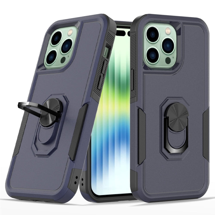For iPhone 14 Pro Max PC + TPU Phone Case with Ring Holder