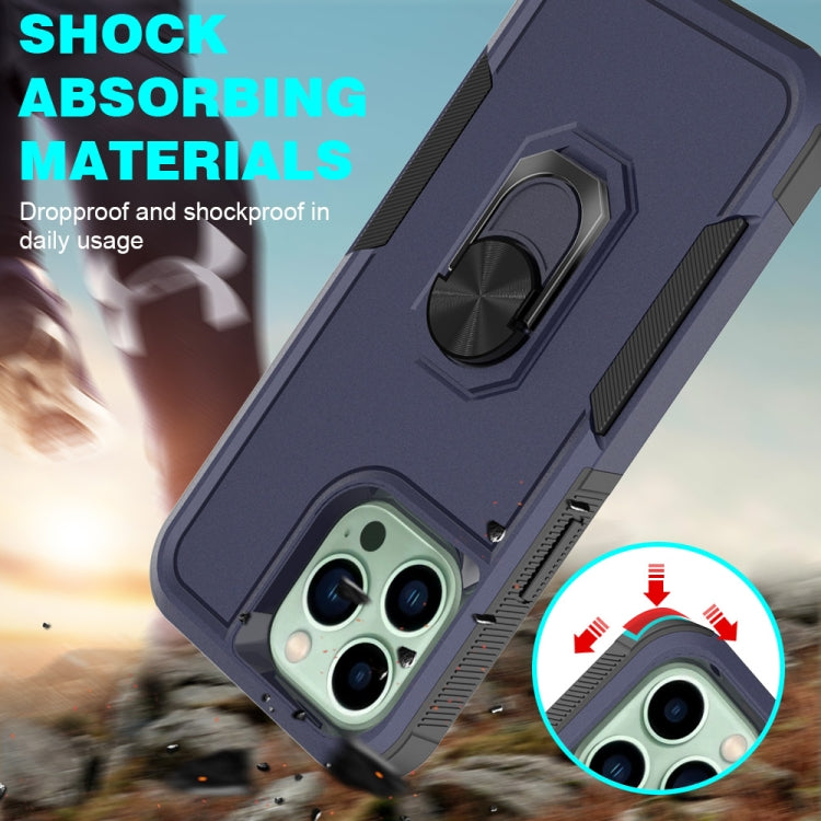 For iPhone 14 Pro Max PC + TPU Phone Case with Ring Holder