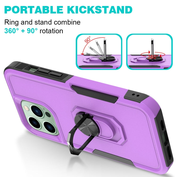 For iPhone 14 Pro Max PC + TPU Phone Case with Ring Holder
