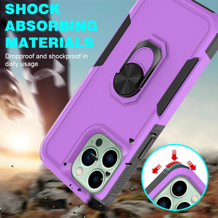 For iPhone 14 Pro Max PC + TPU Phone Case with Ring Holder