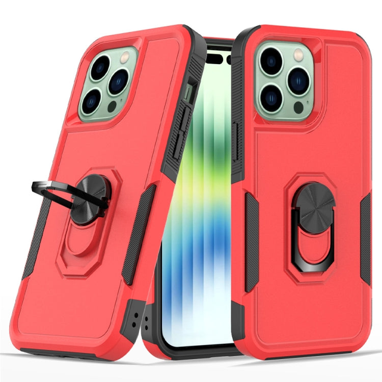 For iPhone 14 Pro Max PC + TPU Phone Case with Ring Holder
