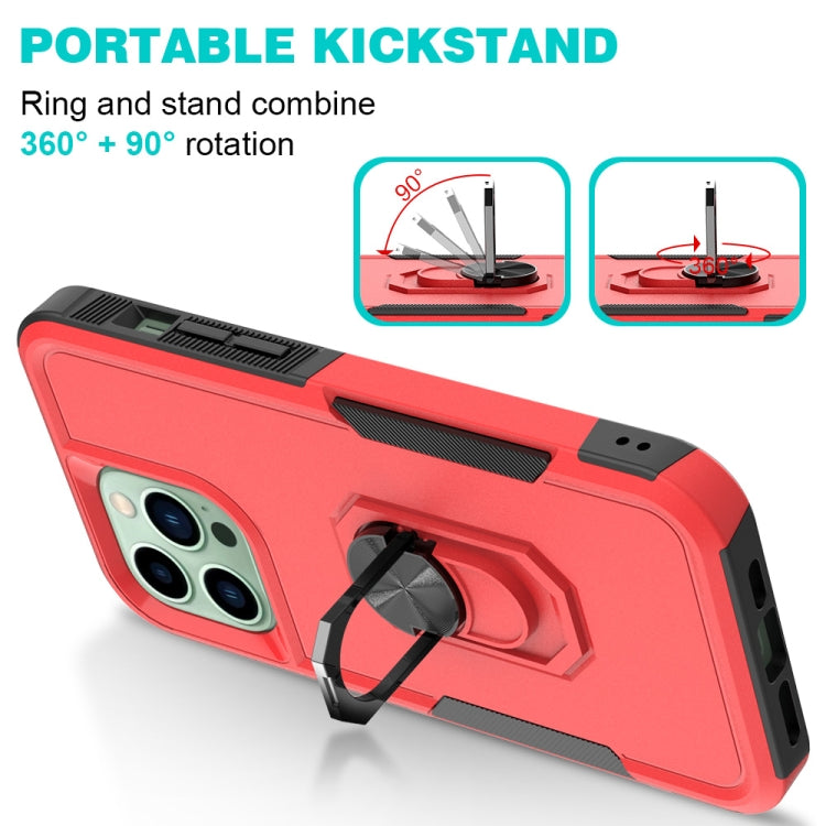 For iPhone 14 Pro Max PC + TPU Phone Case with Ring Holder