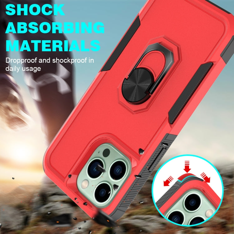 For iPhone 14 Pro Max PC + TPU Phone Case with Ring Holder