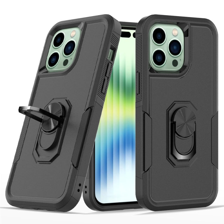 For iPhone 14 Pro Max PC + TPU Phone Case with Ring Holder
