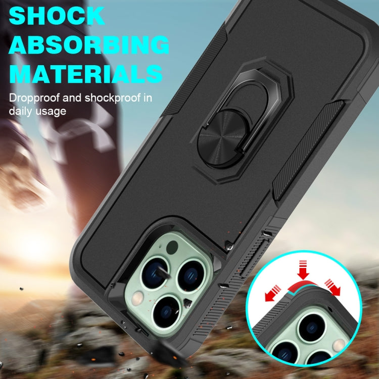 For iPhone 14 Pro Max PC + TPU Phone Case with Ring Holder