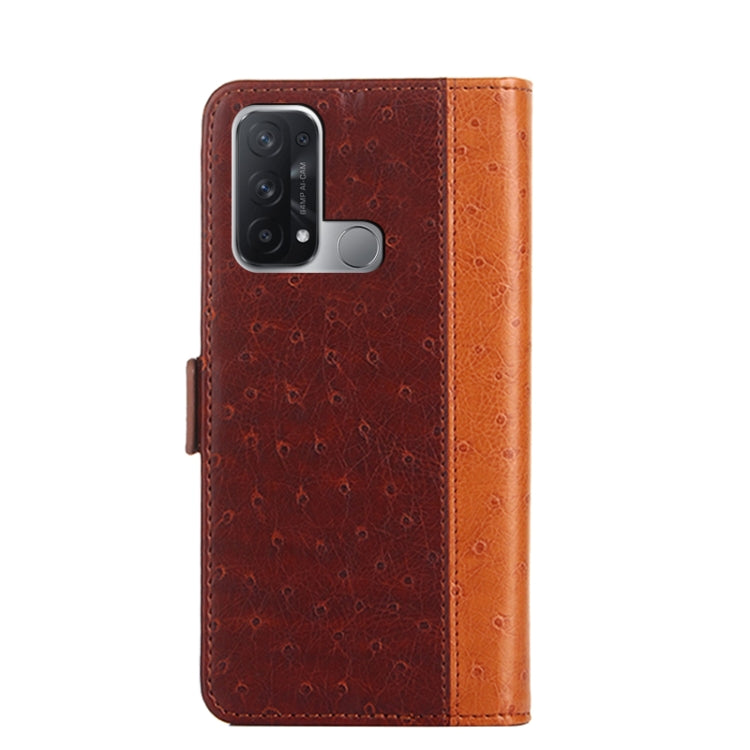 For OPPO Reno5 A Ostrich Texture Flip Leather Phone Case