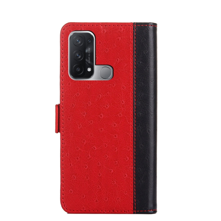 For OPPO Reno5 A Ostrich Texture Flip Leather Phone Case