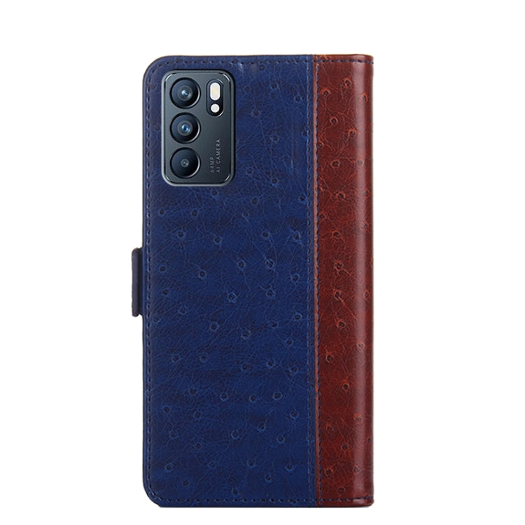 For OPPO Reno6 5G Ostrich Texture Flip Leather Phone Case