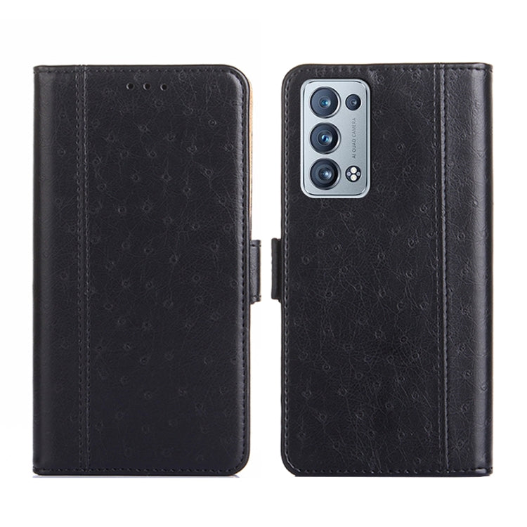 For OPPO Reno6 Pro+ 5G Ostrich Texture Flip Leather Phone Case