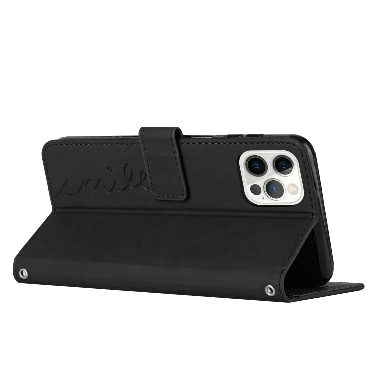 For iPhone 14 Pro Max Skin Feel Heart Pattern Leather Phone Case